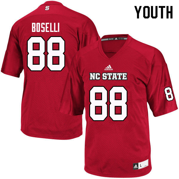 Youth #88 Adam Boselli NC State Wolfpack College Football Jerseys Sale-Red - Click Image to Close